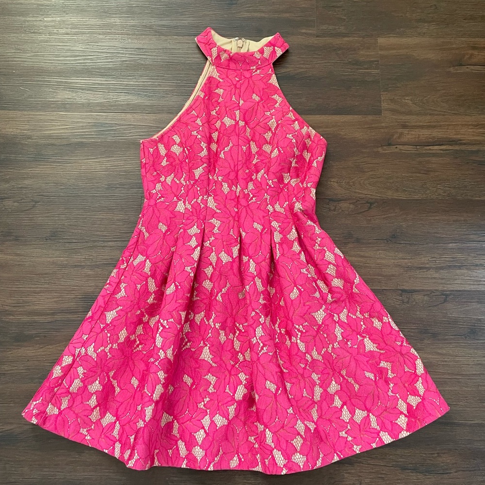 Pink mini dress